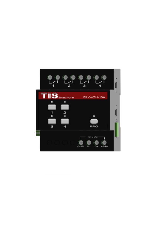 TIS-RLY-4ch-10A (Релейнй 4-х канальный 10А модуль)
